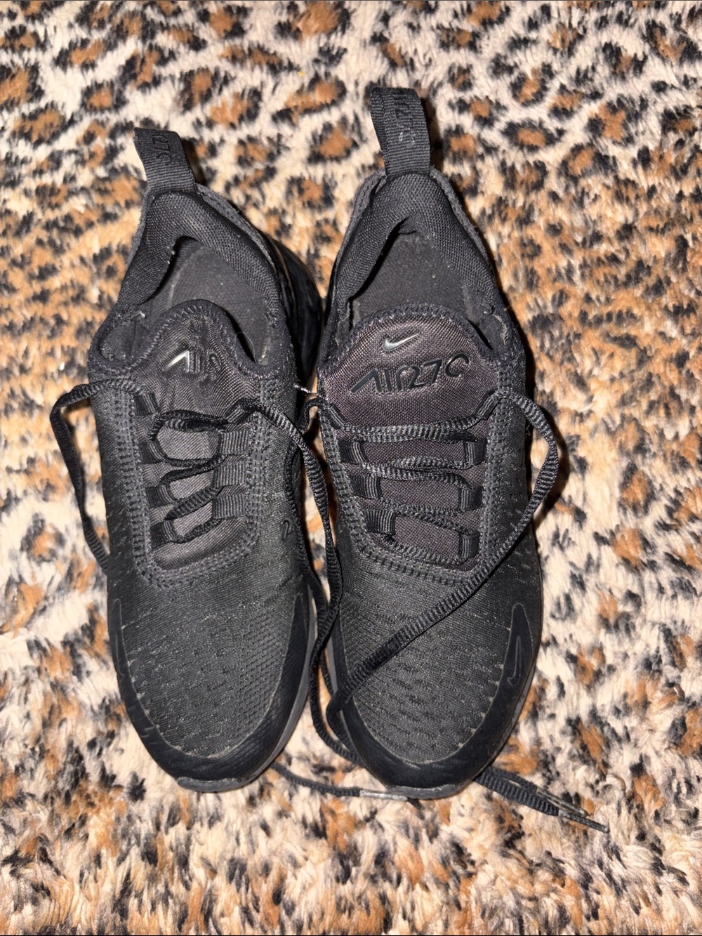 Nike Black Air 270 Athletic Sneakers - Picture 1 of 7